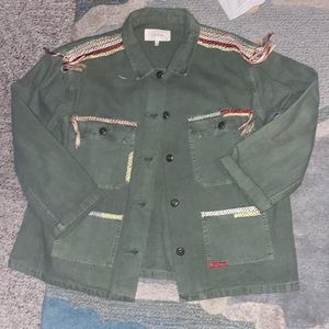 THE GREAT Sergeant Embroidered Shacket Jacket Sz 3